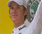 Andy Schleck pendant la 19ème étape du Tour de France 2008